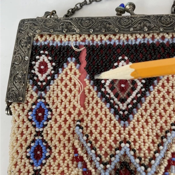 Antique 1920's Beaded Flapper Era Bag - Picture 6 of 10